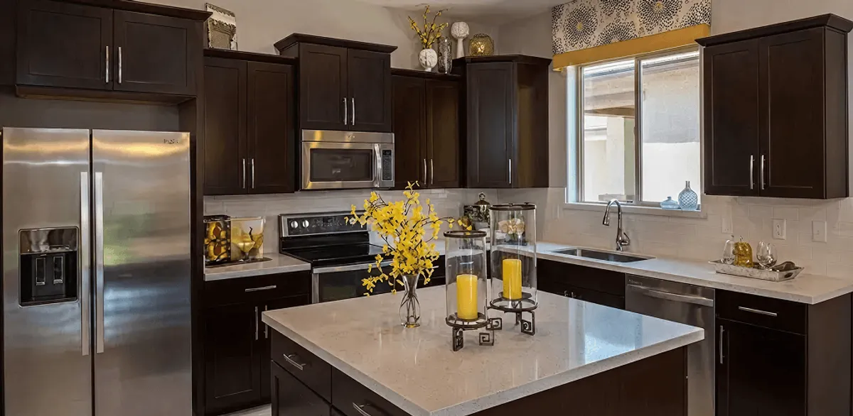 Cabinet painting results with freshly painted kitchen cabinets in Jersey City, NJ