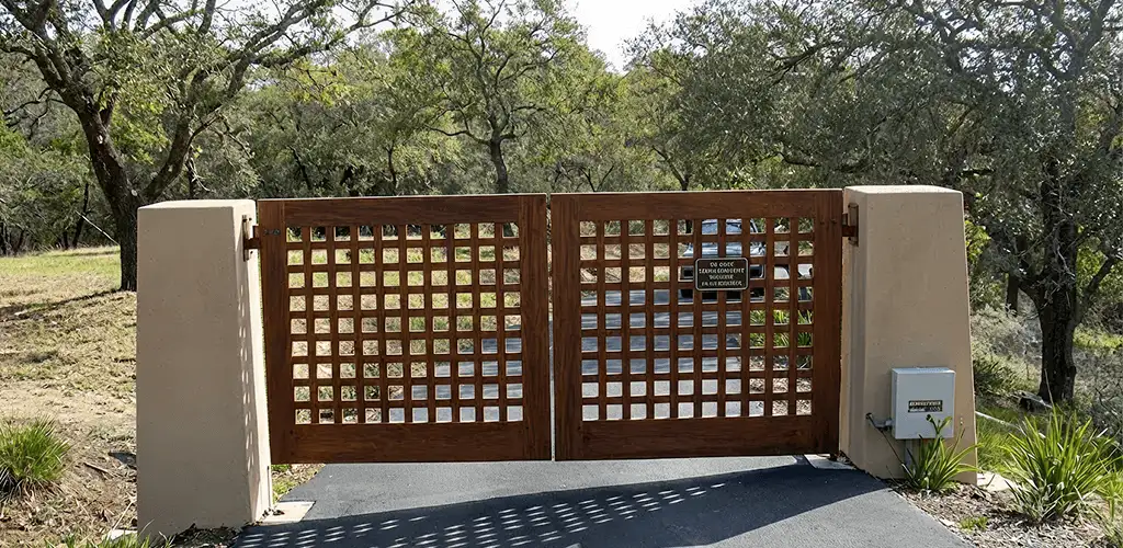 Driveway gate installation for a residential property in Jersey City, NJ