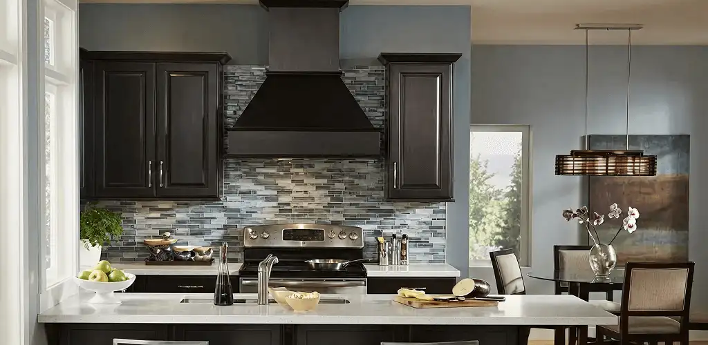 Kitchen cabinet painting and refinishing in a modern kitchen in Jersey City, NJ