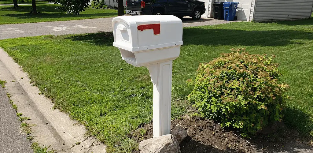 Mailbox installation for a residential curbside mailbox in Jersey City, NJ