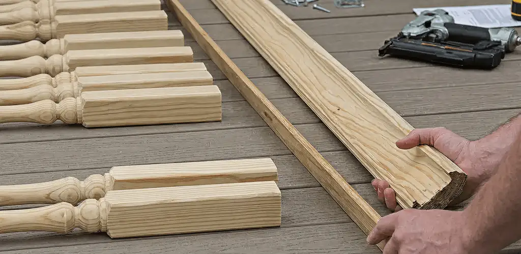 Handrail installation materials and wood components for stair rail work in Jersey City, NJ